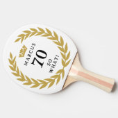 70 So, was Funny Laurel Wreath Crown 70. Geburtsta Tischtennis Schläger (Seitenansicht)