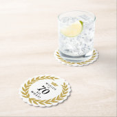 70 So, was Funny Laurel Wreath Crown 70. Geburtsta Untersetzer (Vor Ort)