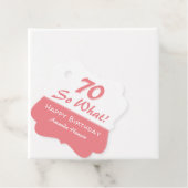 70 so, was Funny Sprichwort Script Pink 70. Geburt Geschenkanhänger (Beispiel)