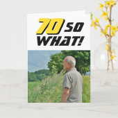 70 So, was inspirierendes lustiges Foto Geburtstag Karte (Gelbe Blume)