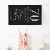 70 So, was lustiges Zitat Black Elegant 70. Geburt Banner (Insitu)