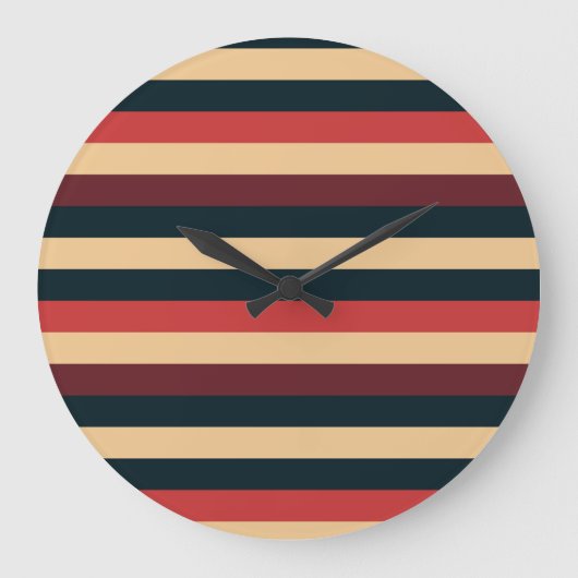 70 Streifen Große Wanduhr (Vorderseite)