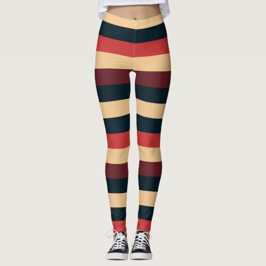 70 Streifen Leggings (Vorderseite)