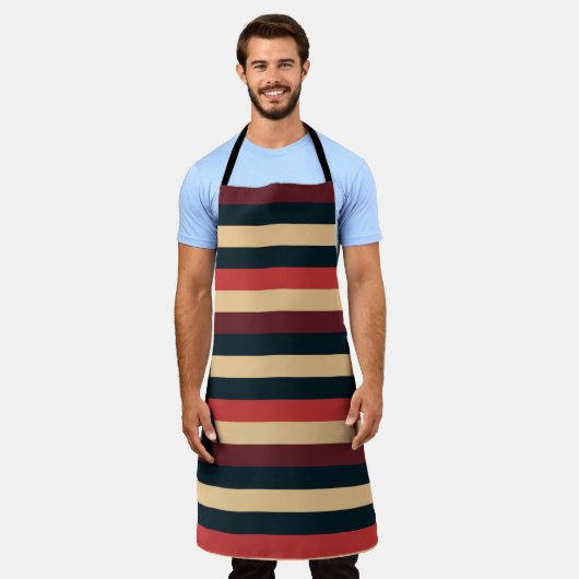 70 Streifen Schürze (Getragen)