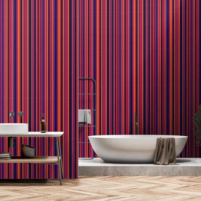 70 Streifen Tapete (Badezimmer)