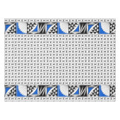 70" Südwestsonnenaufgang in Blau Tischdecke (Vorderseite (Horizontal))