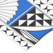 70" Südwestsonnenaufgang in Blau Tischdecke (Schrägansicht)