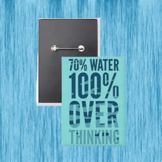 70 % überdenkender Wasserknopf Button