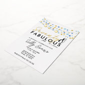 70. Überraschung Geburtstagsparty Einladung elegan (Gedreht)