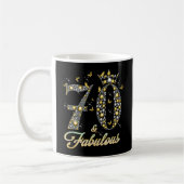 70 und fabelhaft 70 70. kaffeetasse (Links)