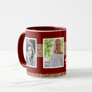 70 und Fabelhaft Gold Glitter 2 Foto 70. Geburtsta Tasse