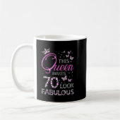 70 und fabelhafte 70 Jahre altes Geschenk 70. Gebu Kaffeetasse (Links)