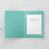 70 und fabelhafter süßer ethnischer Cartoon Geburt Karte (Innenseite)