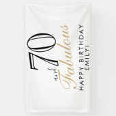70 und fabelhaftes Elegant 70. Geburtstag Banner (Vertikal)