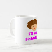 70 und fabelhaftes kaffeetasse (Vorderseite Links)