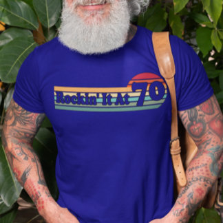 70 und Fantastisch Vintage - Retro Sonnenuntergang T-Shirt