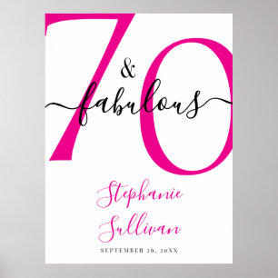 70 und fantastische Geburtstagsfeier Poster