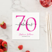 70. und fantastische Geburtstagsfeier  Serviette (Beispiel)