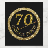 70 und immer noch schwingen' weinetikett (Einzelnes Label)