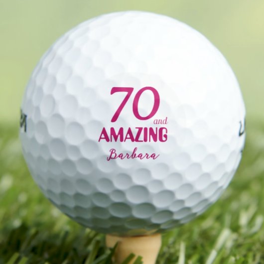 70 und Phantastische Mama Geschenk - Rosa 70. Gebu Golfball