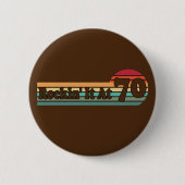 70 und Proud Retro Sunset Abzeichen of Life Button (Vorderseite)