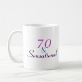 70 und sensationelle 70. Geburtstag klassisches Ge Kaffeetasse (Links)