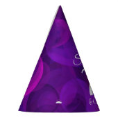 70 und sensationelles Elegant Lila Geburtstag Partyhütchen (Links)