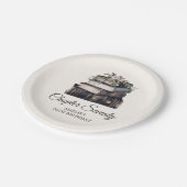 70. | Vintages Viktorianisches Buch Geburtstag Pappteller (Schrägansicht)