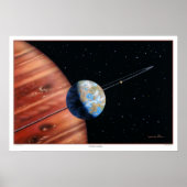 70 Virginis b and Moons Print Poster (Vorne)
