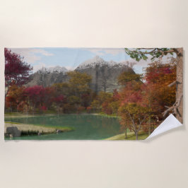 70 "x35" Badetuch mit "Herbstfarben"-Image