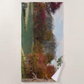 70 "x35" Badetuch mit "Herbstfarben"-Image (Vorderseite)