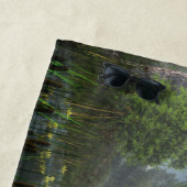 70 "x35" Badetuch mit "Tranquil Dawn" Bild (Beispiel)