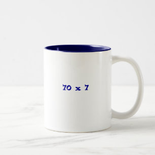 70 x 7 zweifarbige tasse