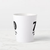 70 years of being awesome milchtasse (Vorderseite)