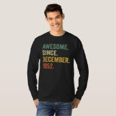 70 Years Old Awesome Since December 1952 70th Bda T-Shirt (Vorne ganz)