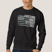 70 Years Old Awesome Since October 1952 70th Birt Sweatshirt (Vorderseite)