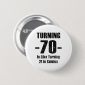 70 zu drehen ist wie 21 in Celsius zu drehen Button (Vorne & Hinten)