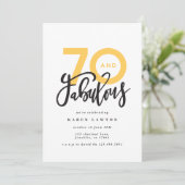 70 zum guten, modernen Geburtstag machen (Stehend Vorderseite)