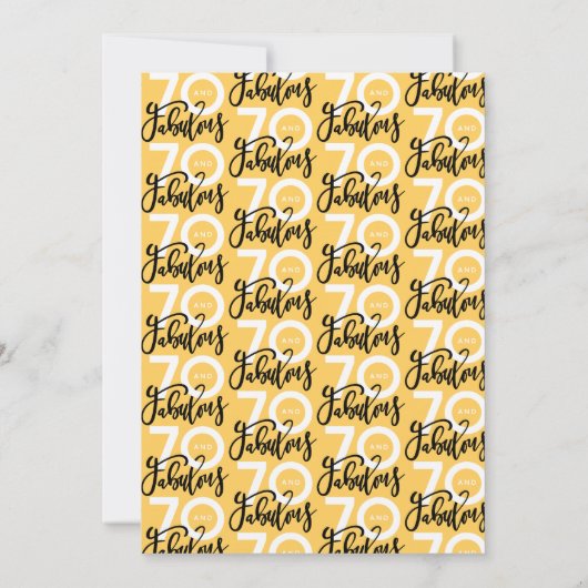 70 zum guten, modernen Geburtstag machen (Rückseite)