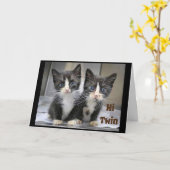 **70.** ZWEI GEBURTSKARTE KARTE (Gelbe Blume)