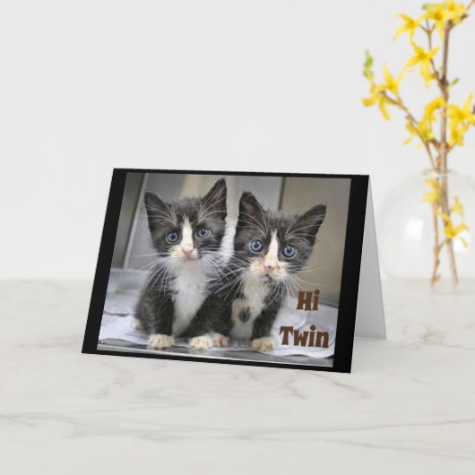 **70.** ZWEI GEBURTSKARTE KARTE (Gelbe Blume)