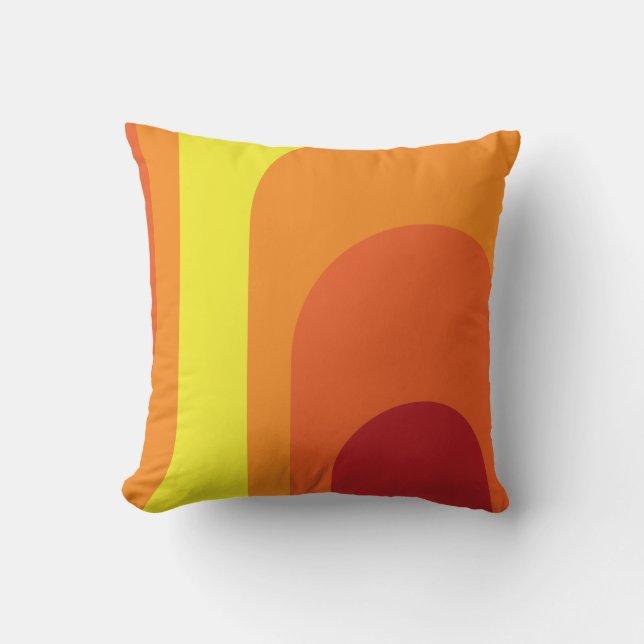 70er 60er Farbschema Dekoration Kopfkissen Kissen (Vorderseite)