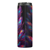 70er 60er Psychedelische Federn Thermosbecher (Rückseite)