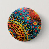 70er 60er Psychedelischer Hippie Retro Hip Button (Vorderseite)