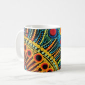 70er 60er psychedelischer Hippie Retro Hip Kaffeetasse (Vorderseite Links)
