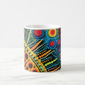 70er 60er psychedelischer Hippie Retro Hip Kaffeetasse (Mittel)