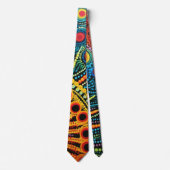 70er 60er Psychedelischer Hippie Retro Hip Krawatte (Vorderseite)
