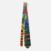 70er 60er Psychedelischer Hippie Retro Hip Krawatte (Rückseite)