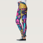 70er 60er Psychedelischer Hippie Retro Hip Leggings (Links)