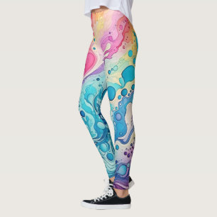 70er 60er Psychedelischer Hippie Retro Hip Leggings